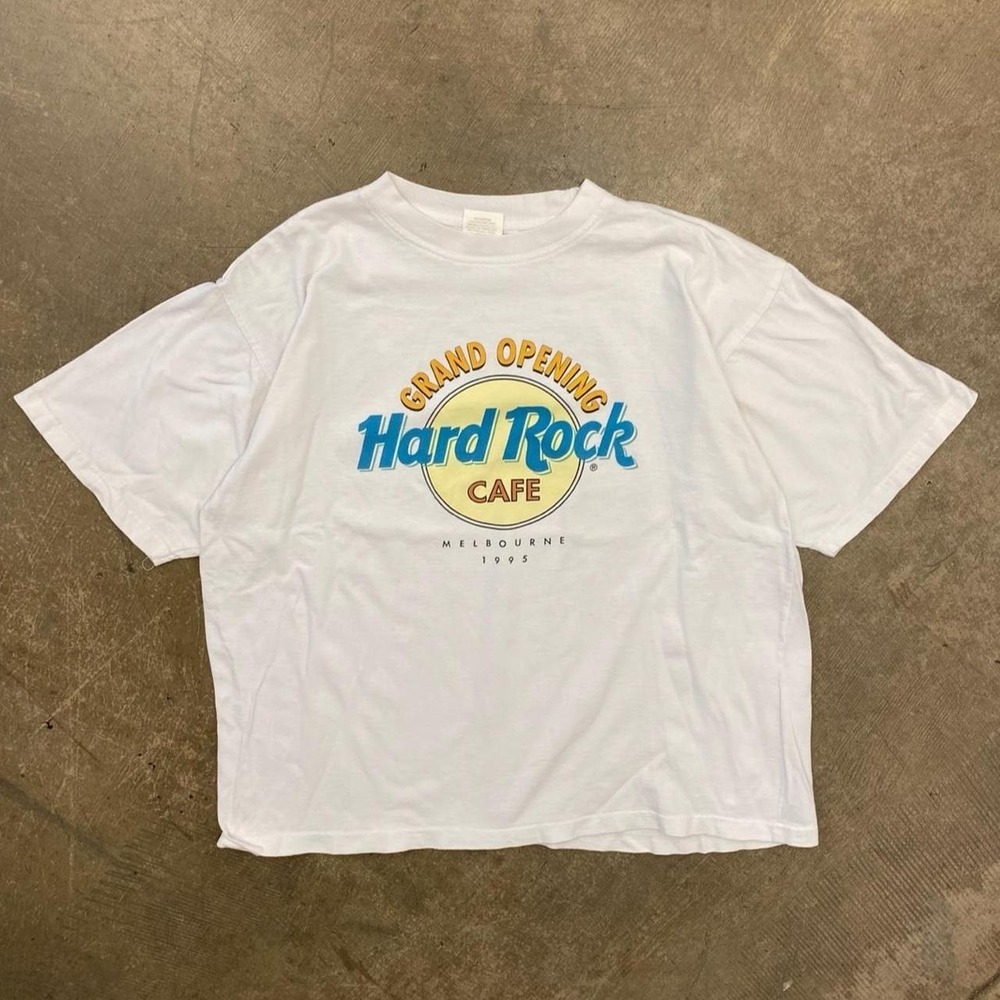 Vintage Hard Rock Cafe Melbourne Australia Grand Opening 90s T-Shirt Size XL